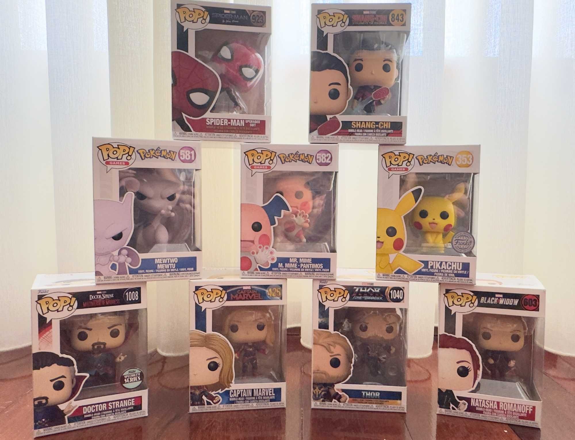 Pop Figures Marvel & Pokémon