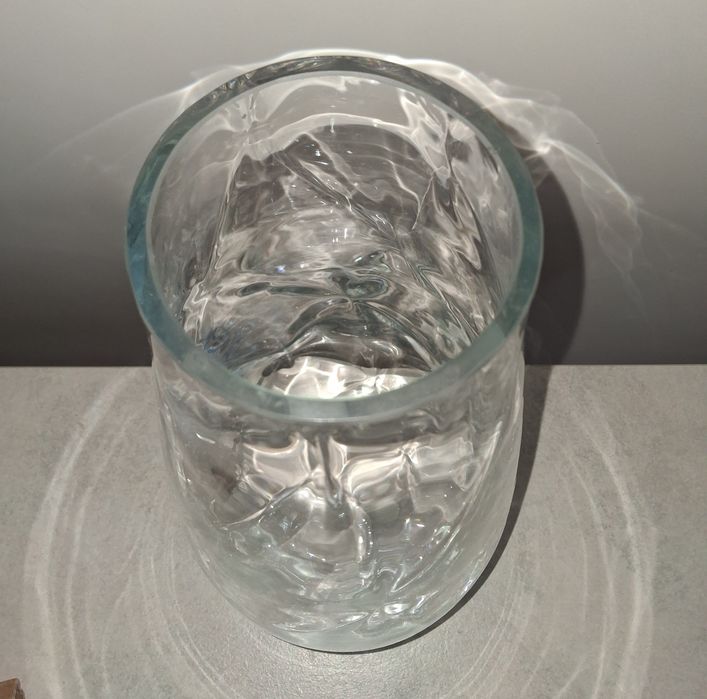 Piękny duży szklany wazon 50cm