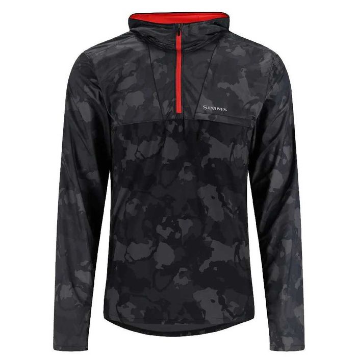 Simms Solarflex Men's Wind Hoodie - Regiment Camo Carbon