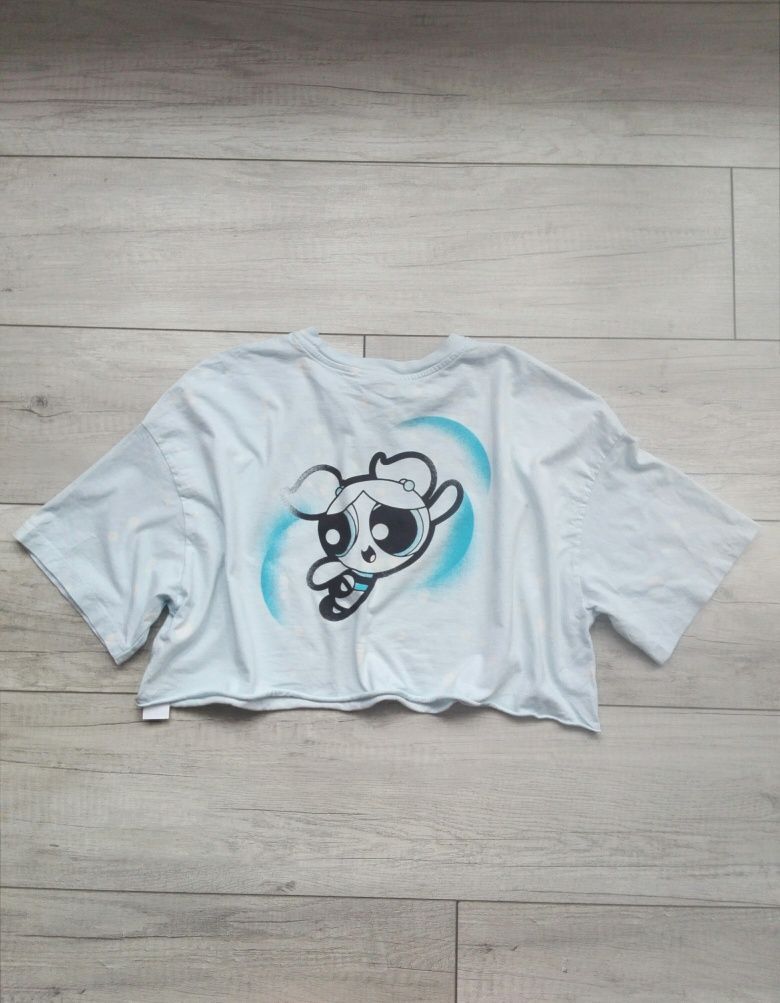 Bershka atomówki crop top krótka bluzka t-shirt rozm S 36