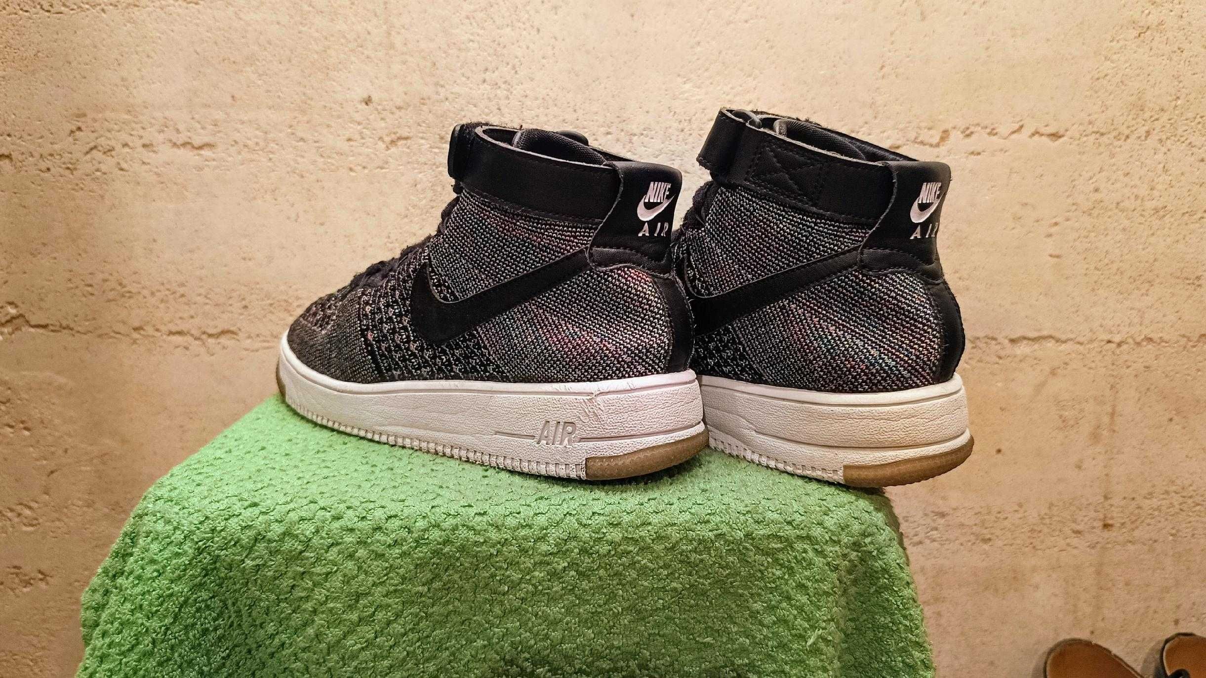 Wysokie sneakersy NIKE AIR FORCE 1 ULTRA FLYKNIT MID r.40,5 st.b.dobry