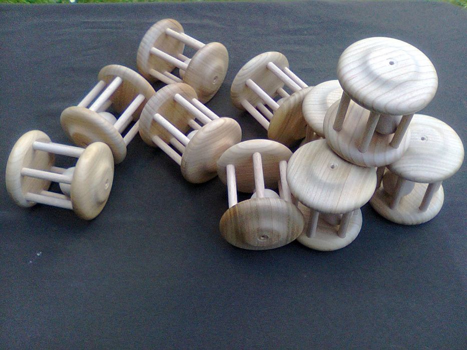 grzechotka drewniana nie malowana