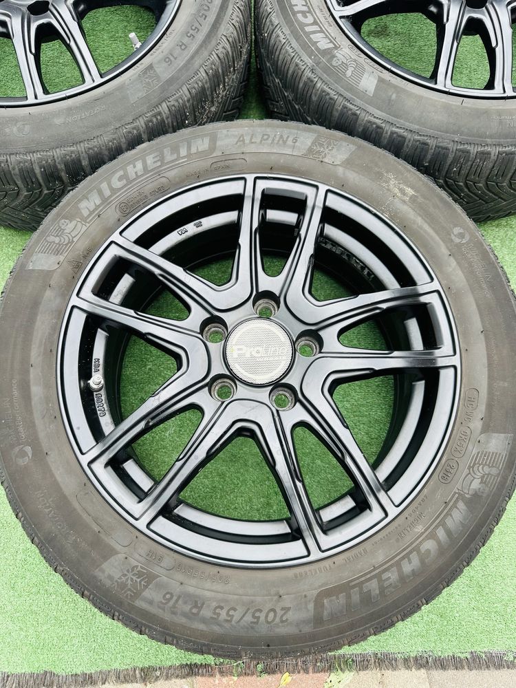 Диски 5/114.3 R16 Pro Line 6.5J ET-45 з резиною 205/55 Michelin