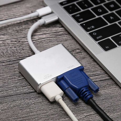 [NOVO] Adaptador USB tipo C para HDMI VGA