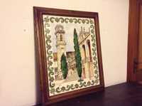 Quadro Pintura Universidade Coimbra - Azulejo Pintado à Mão