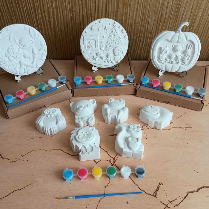 Набір гіпсових виробів "Звірятка"