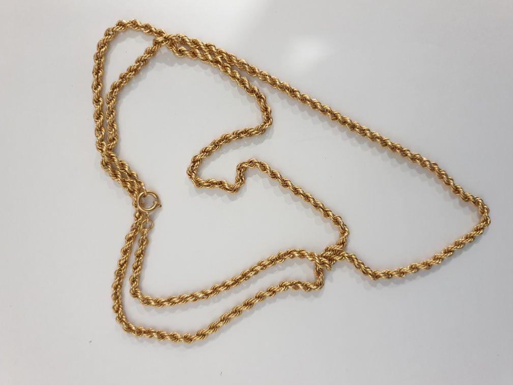 Fio malha corda ouro