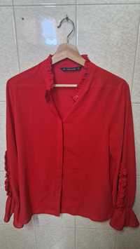 Camisa vermelha zara