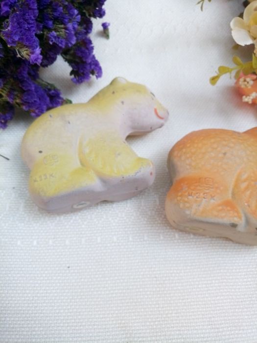 Резиновая игрушка СССР Мишки клеймо редкие