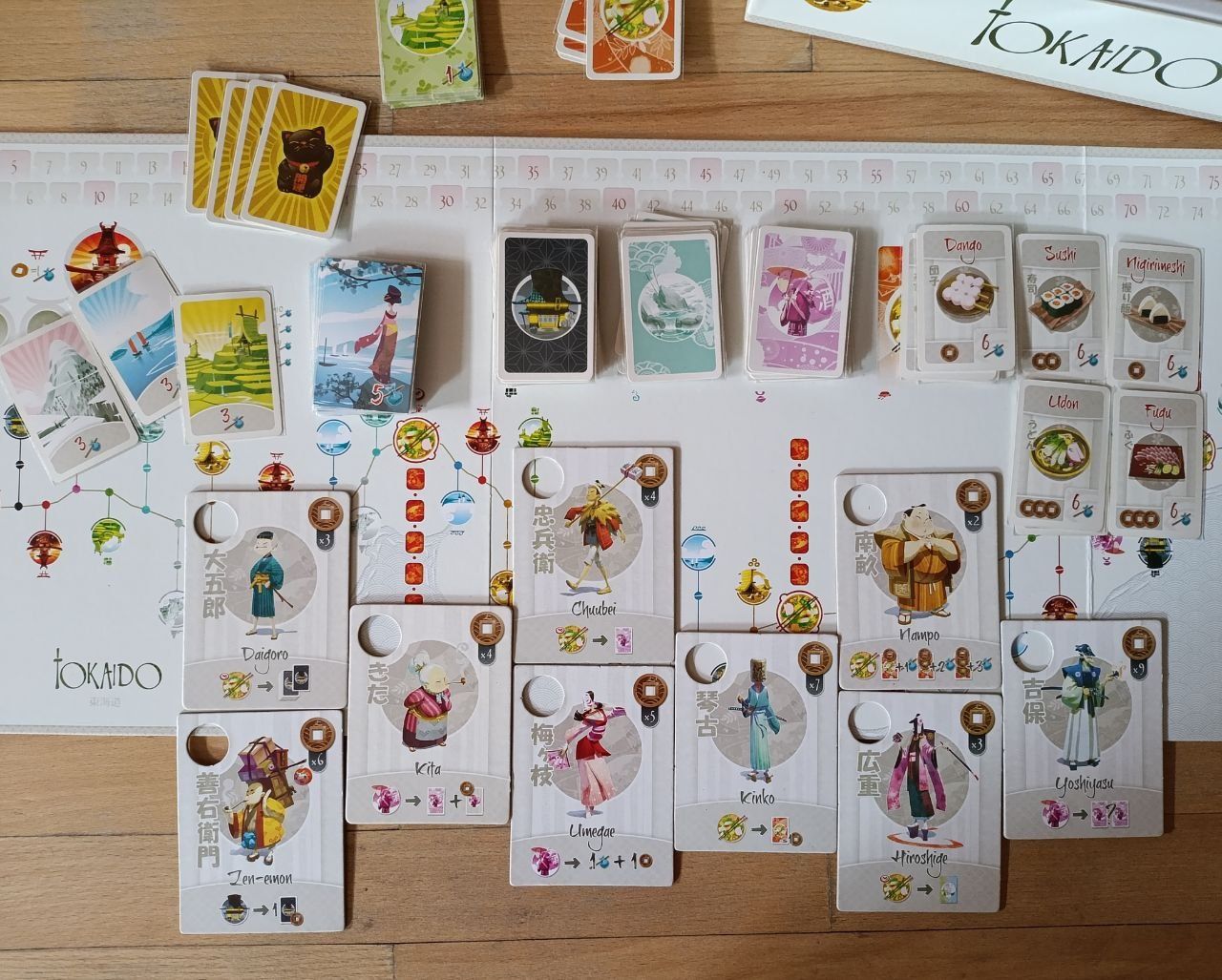 Настільні ігри: Rising 5,  Капітани зорельотів, Ганімед, Tokaido