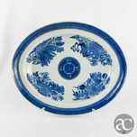 Travessa Porcelana China, Azul e Branco, Período Jiaqing 1796 a 1820