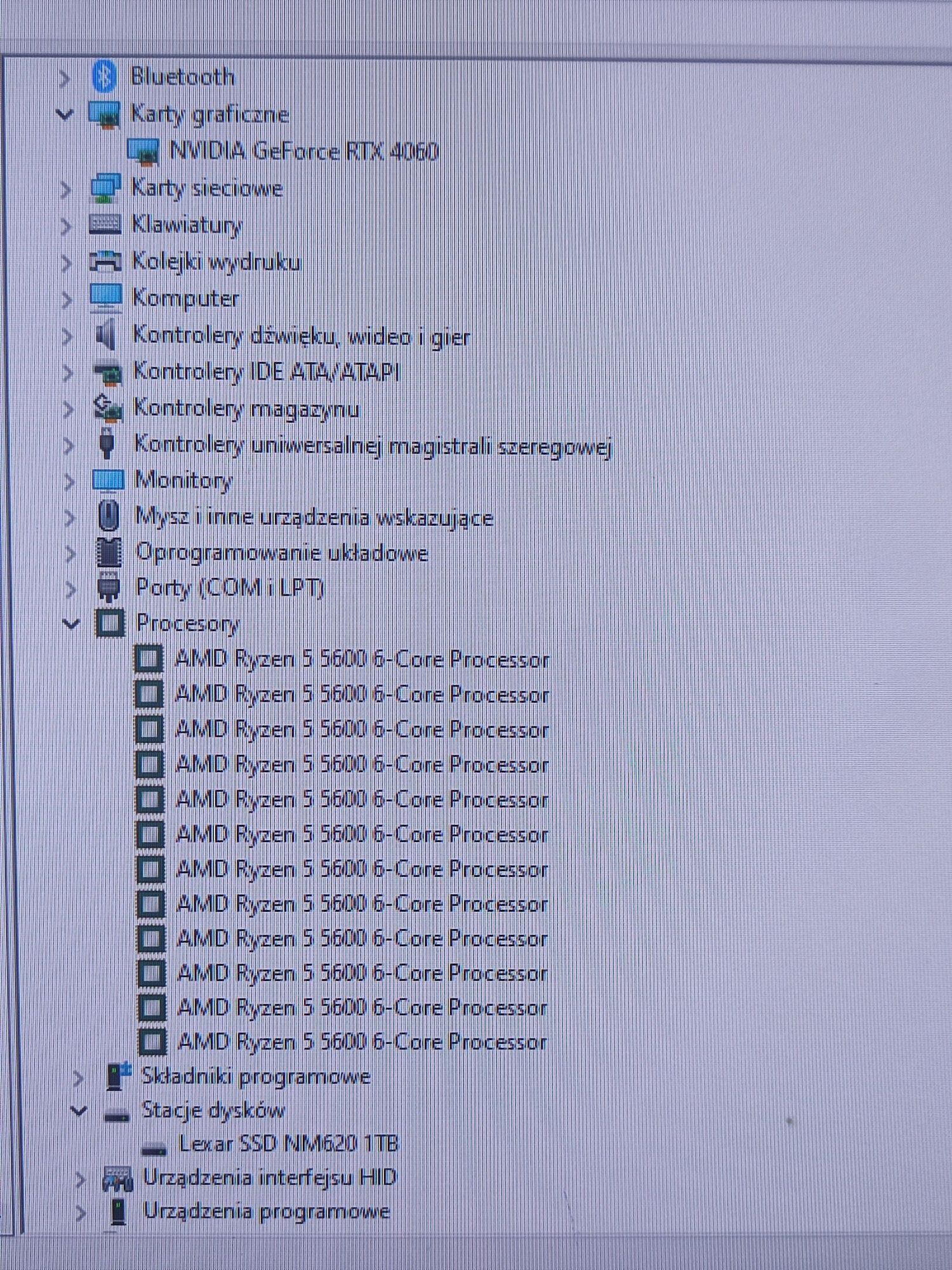 Komputer stacjonarny Ryzen 5 5600 /Rtx 4060