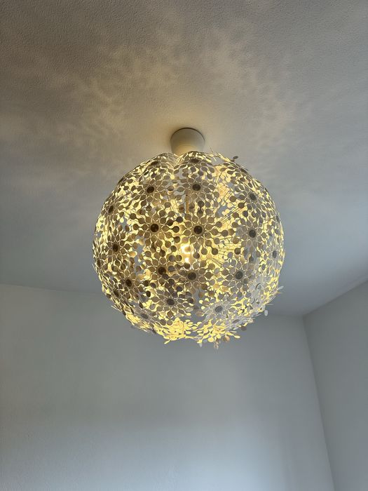 Candeeiro suspenso branco