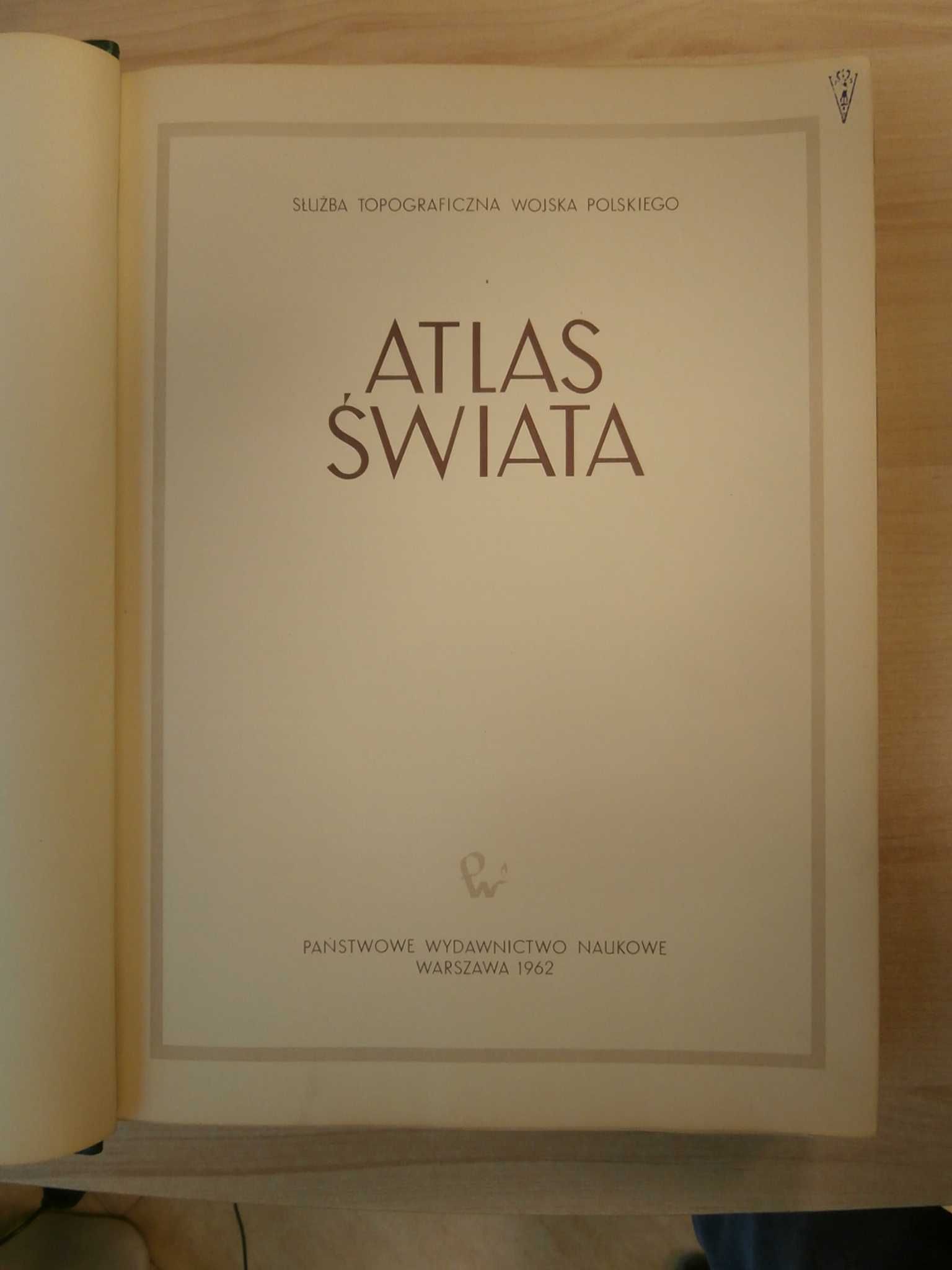 Atlas Świata wydanie z 1962 roku - PRL