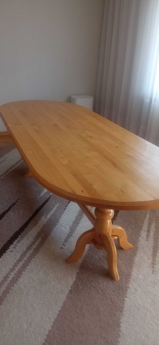 Stół jesionowy plus mały stolik