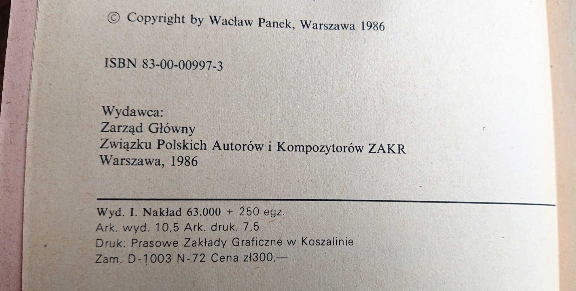 "Mały słownik muzyki rozrywkowej" - Wacław Panek - 1987