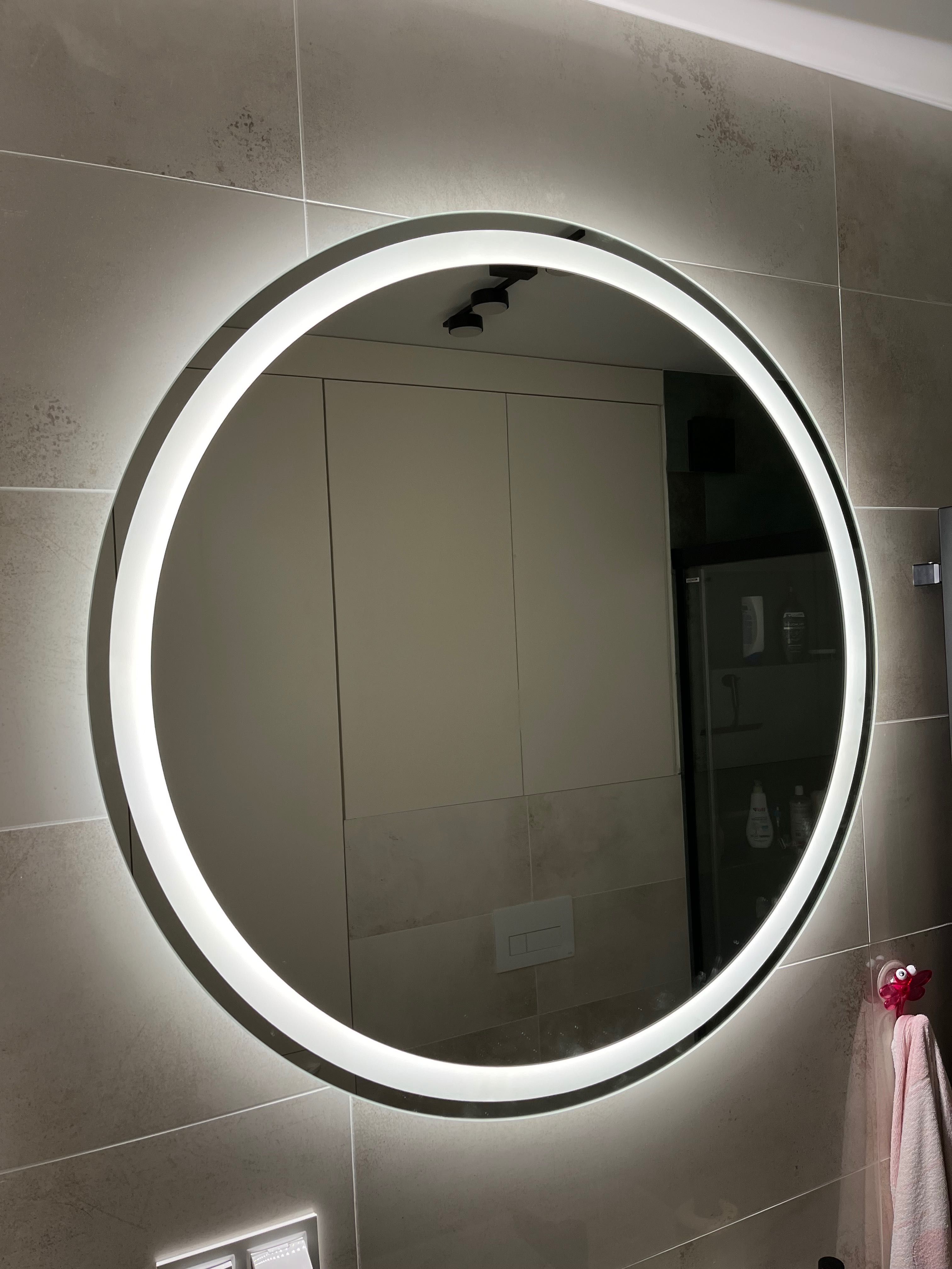 Lustro okrągłe 100cm LED (Quatro)