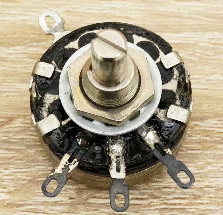 Potencjometr typu SP-1.2 UNITRA TELPOD 10 kΩ - komów - A, 2 W, RETRO