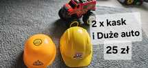 2  x  kask  i duże auto
