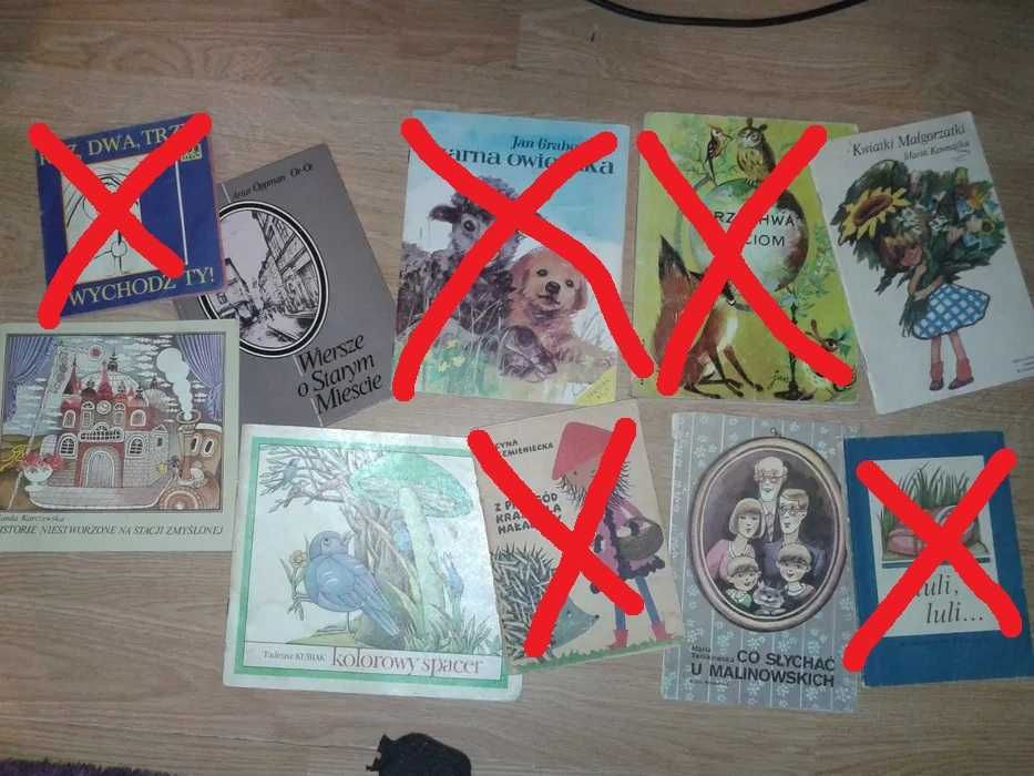 Zestaw książek dzieci PRL Hałabały Brzechwa luli owieczka wyliczanka