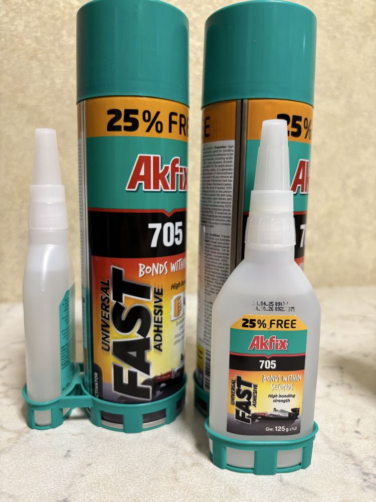 Швидкий двох компонентний клей Akfix 705 100ml, 200ml, 400ml, 500ml