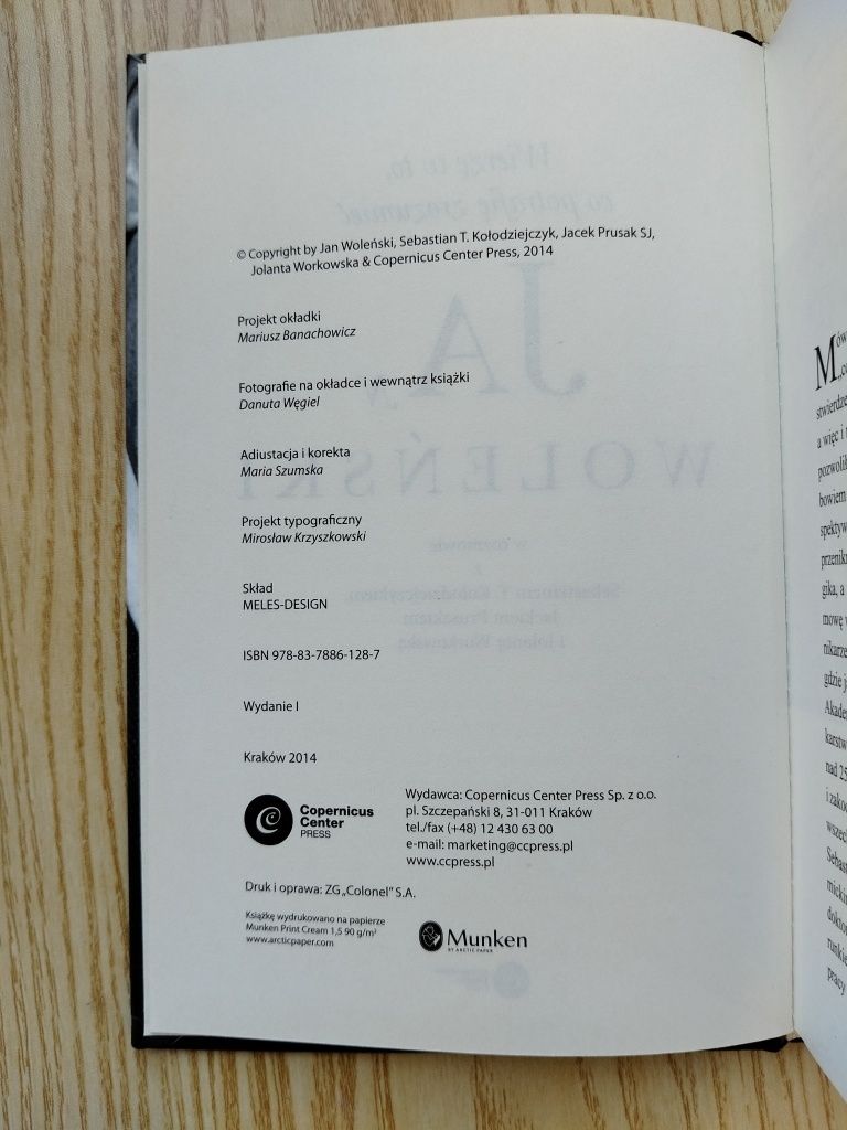 "Jan Woleński. Wierzę w to, co potrafię zrozumieć" (wywiad-rzeka)
