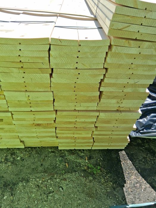 Deska okapowa strugana 21x195 świerk skandynawski sucha szalówka