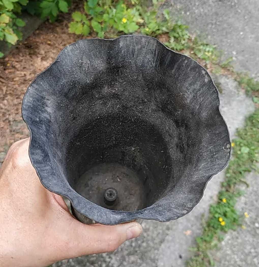 ŁUSKA 1915 rok - WAZON z łuski austriacka 8 cm I Wojna sztuka okopowa