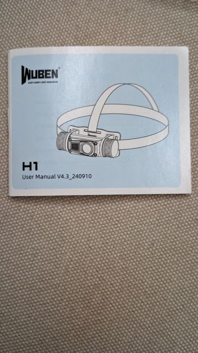 Налобний брендовий ліхтар Wuben H1 pro