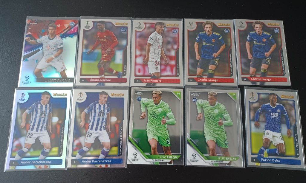 Футбольные карточки topps chrome