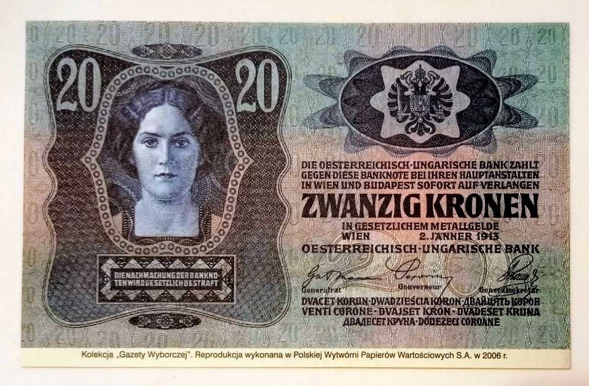 Zbiór Starych banknotów - reprodukcja