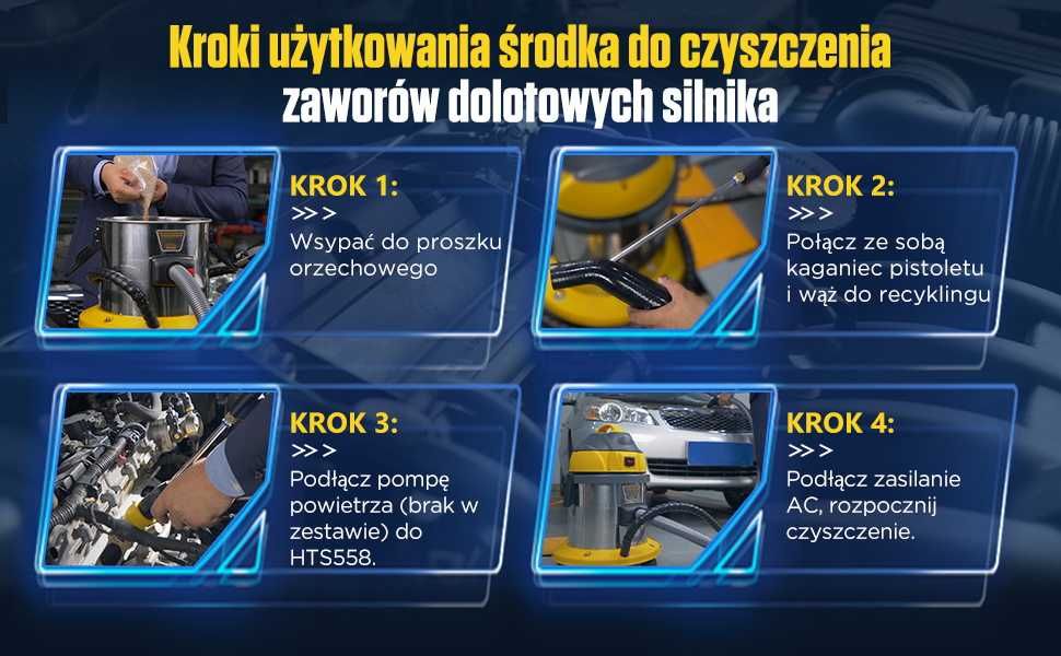 AUTOOL HTS558 czyszczenia nagaru zaworów dolotu