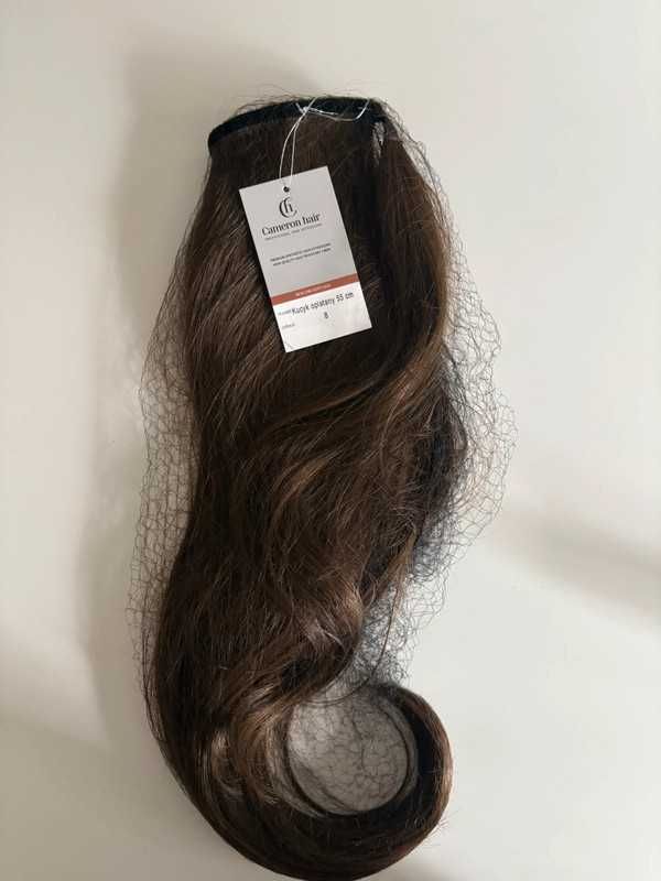 Cameron Hair sztuczne włosy doczepiany kucyk Średni brąz 55cm doczepy
