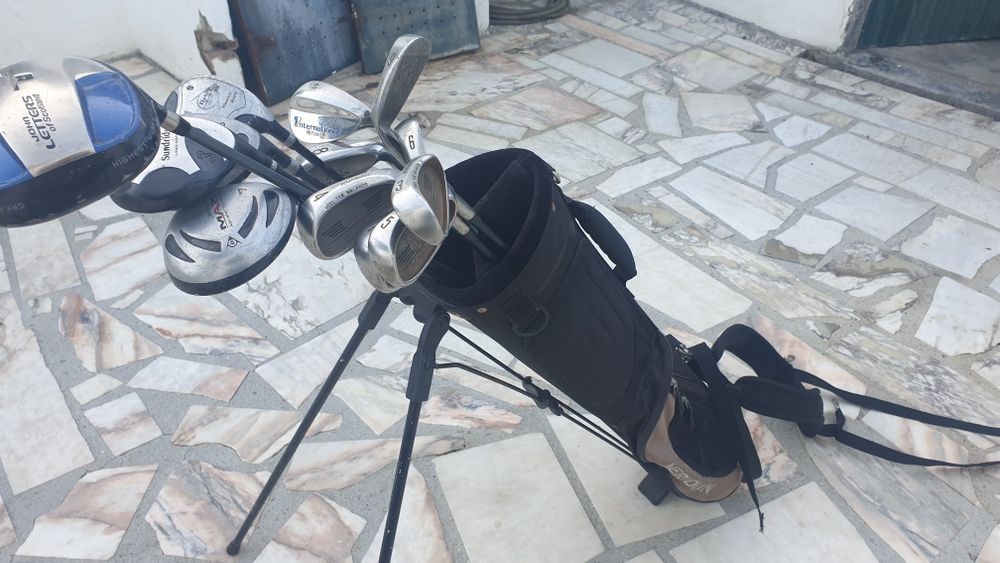 conjunto de tacos de golf  com saco de transporte