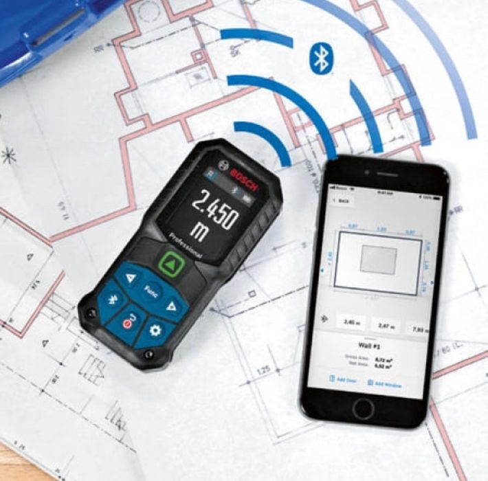 Лазерный дальномер Bosch . Рулетка. LaserRange-Master T4 Pro
Лазерная