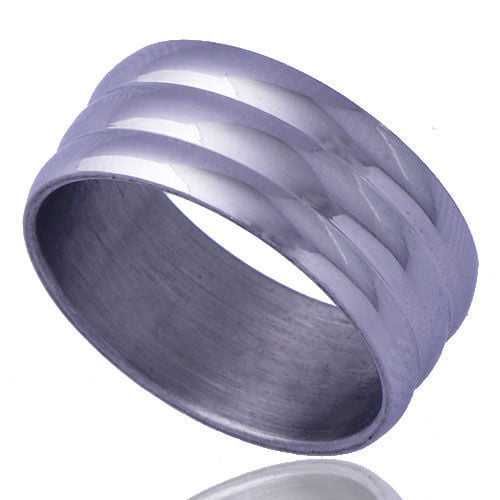 conjunto de aneis em aço novos