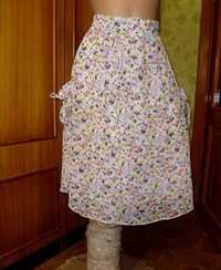 Летняя шифоновая юбка миди с карманами M-L Германия