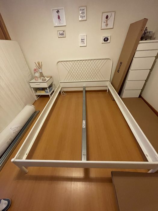 Estrutura cama, branco IKEA