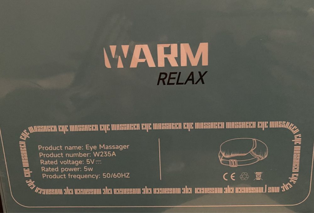 Masażer do oczu Nowy W235A Warm Relax