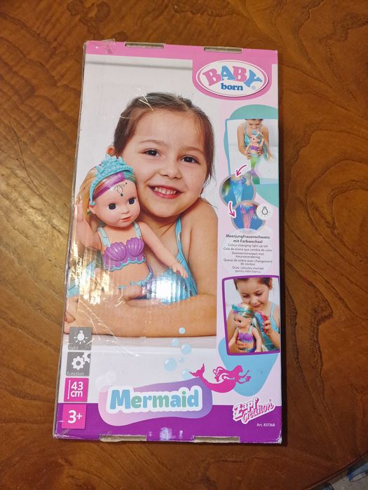 Boneca BABY BORN Sereia 43cm - NOVO (Caixa Danificada)