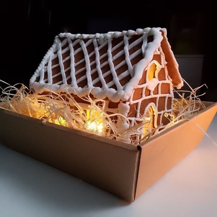 Ręcznie robiony domek z piernika