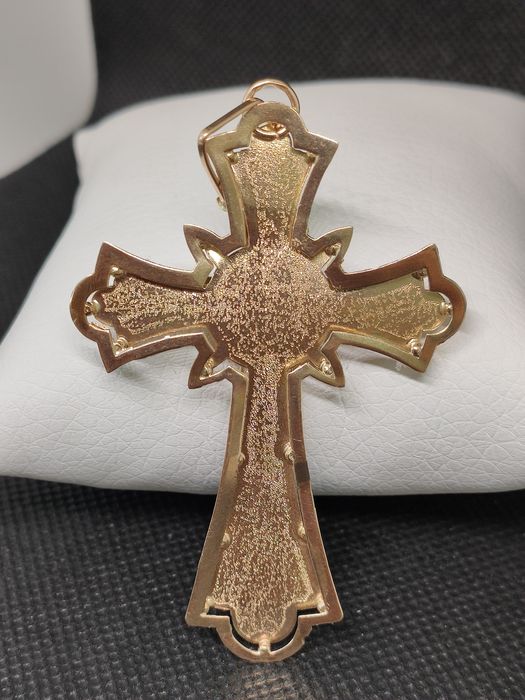 Крест золотой 75мм