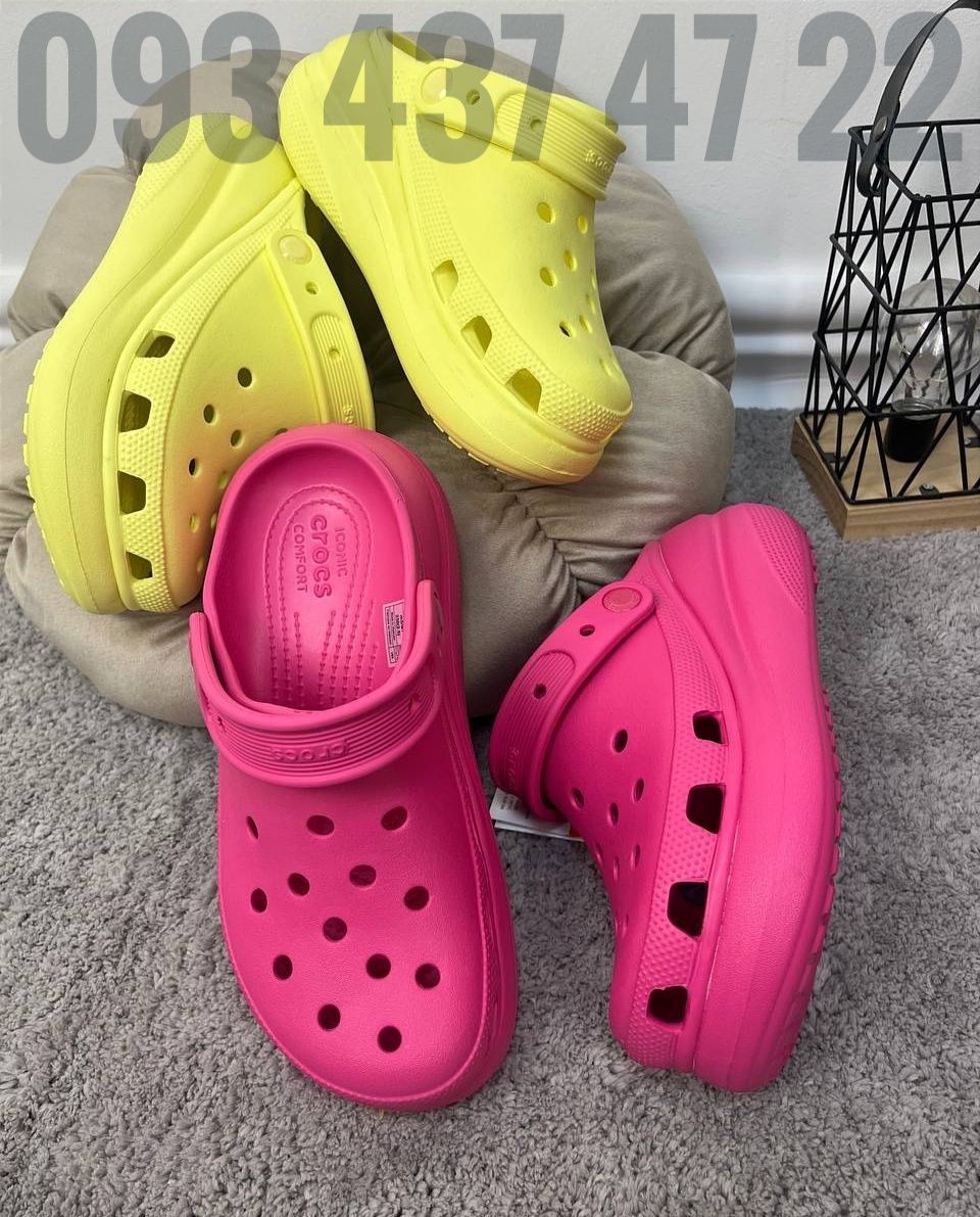 Жіночі Крокси Сабо на платформі Crocs Classic Crush Топ Продажів