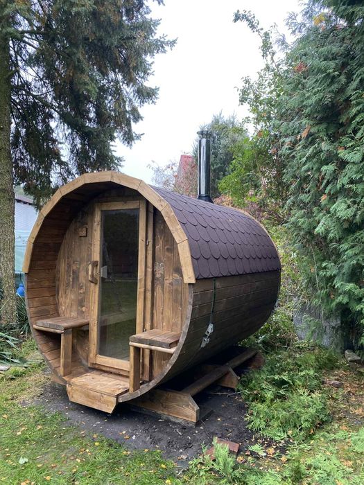 Sauna ogrodowa z piecem