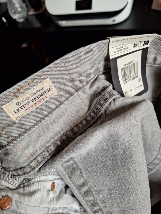 501® Levi's ® Original Jeans 40/32 Cinzenta