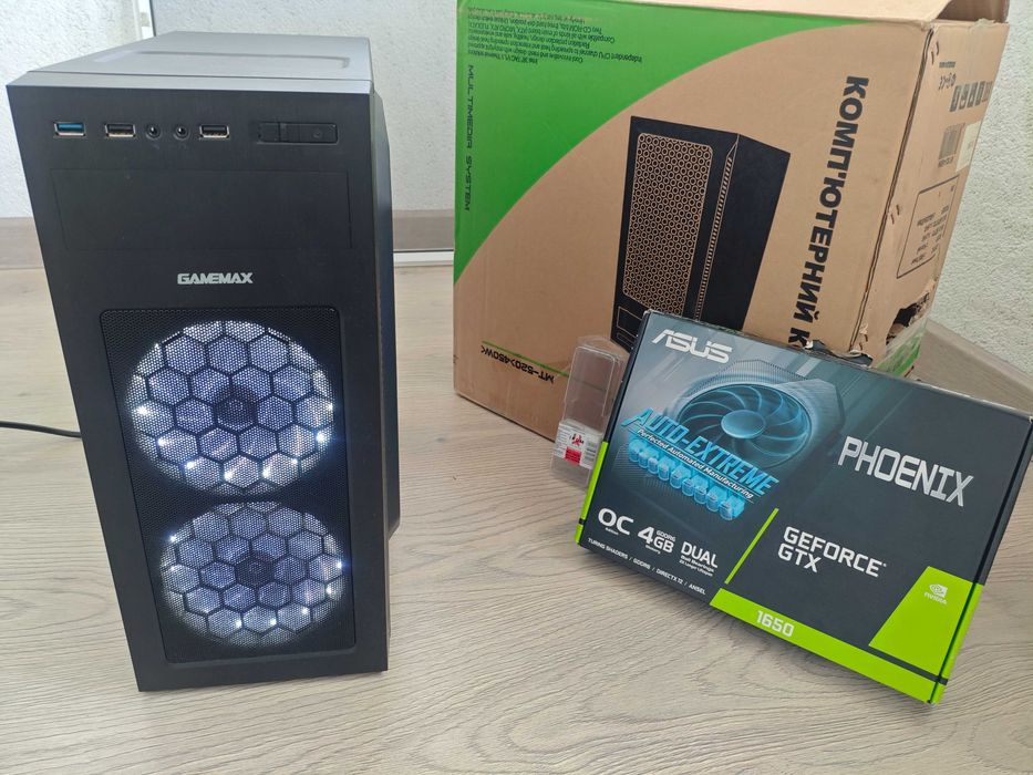 Ігровий ПК GTX 1650 4G|Core i3-9100|DDR4 16Gb|SSD 360GB