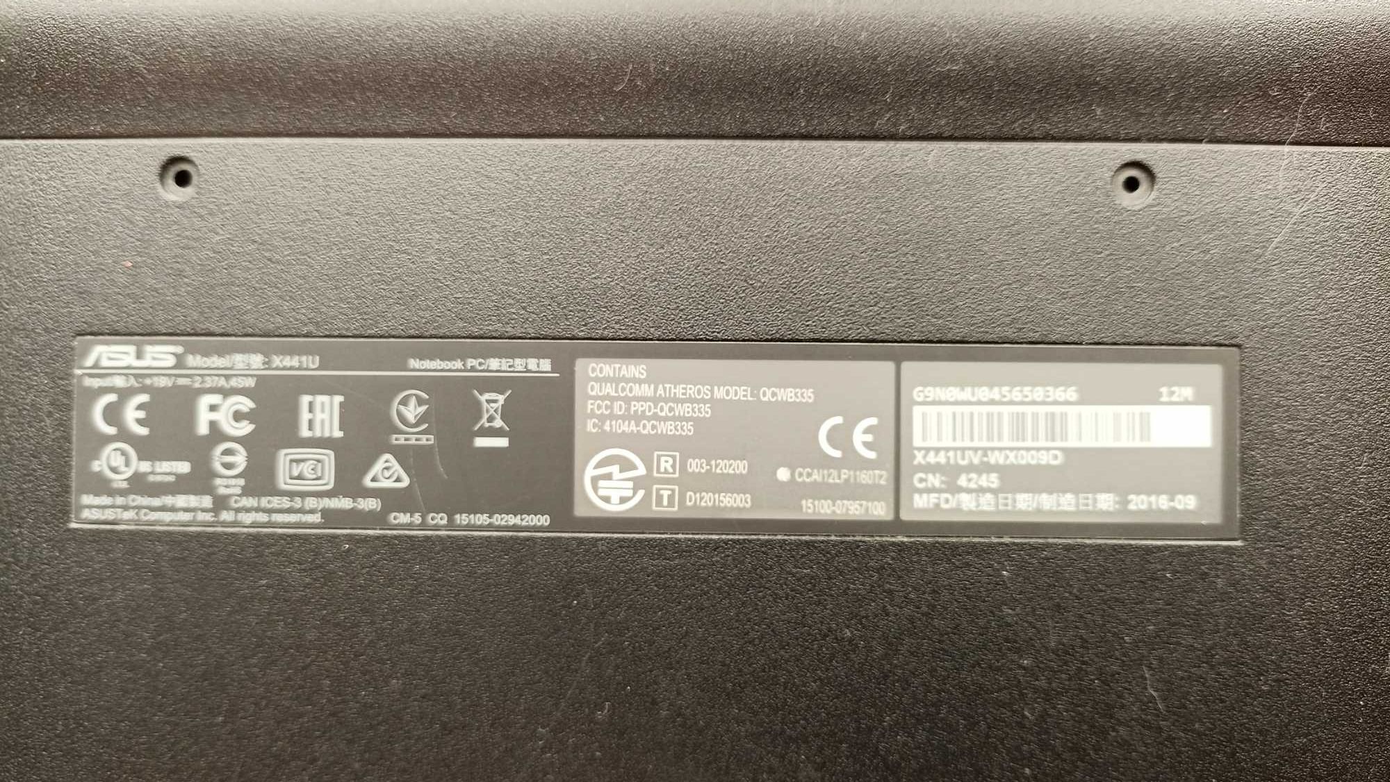 Ноутбук ASUS X441U Intel Core i3 14"