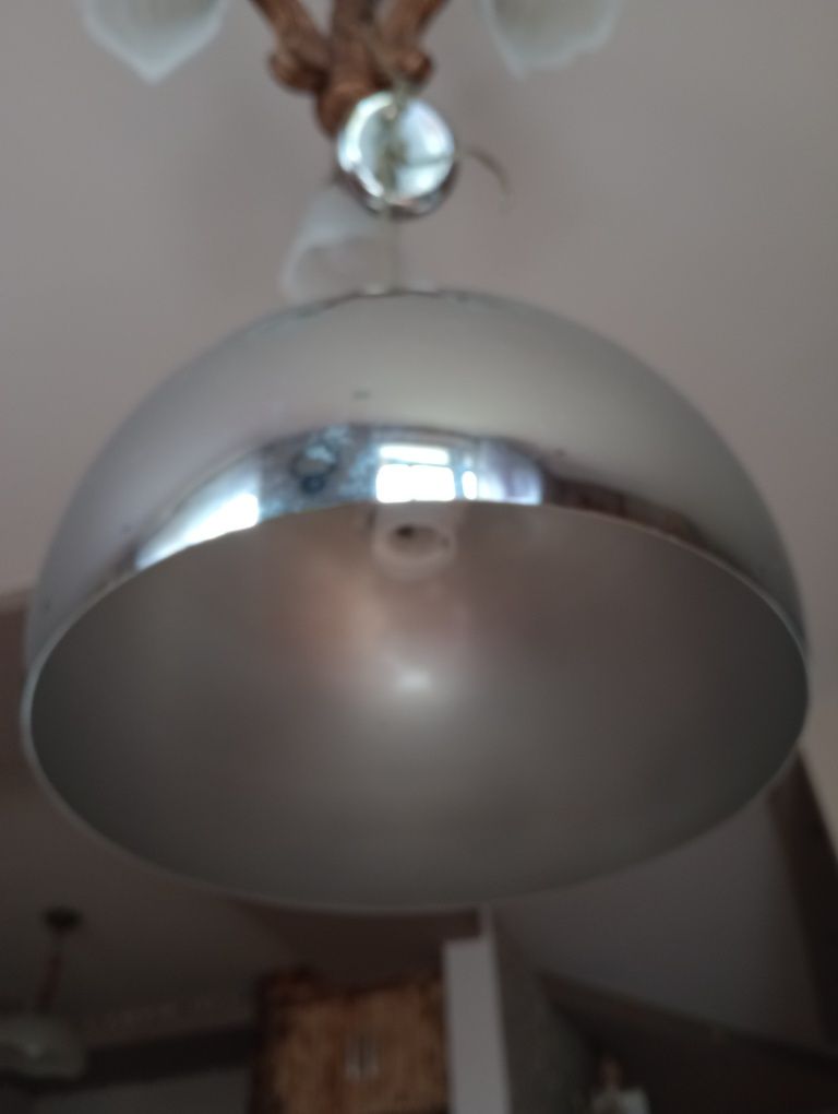 Srebrna Wisząca lampa