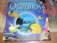 Livro "Viagens Oceanos" e livro "Viagens Floresta Tropical"