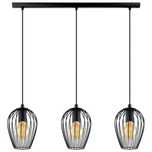 Lampa Wisząca Zwis Eglo Newtown 49478 Czarna Nowa 3 Punkty